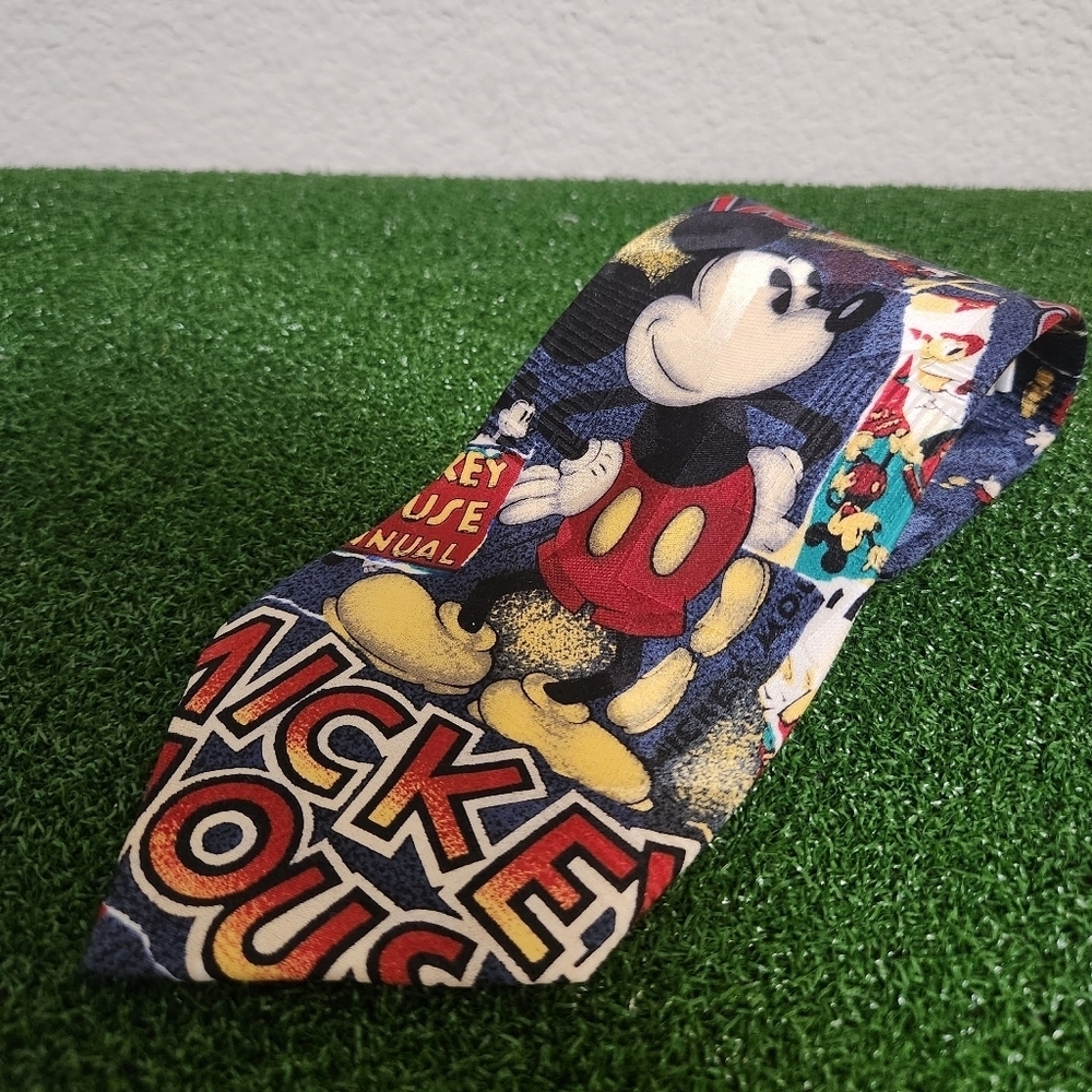 The Disney Store Men’s Mickey Mouse Necktie Silk Satin Tie